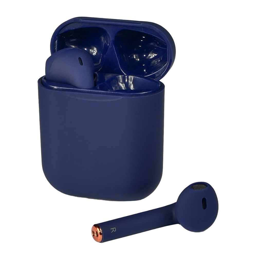 Беспроводные TWS наушники V11 вкладыши blue