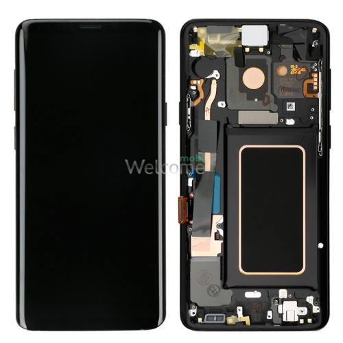 Дисплей Samsung SM-G965FD Galaxy S9 Plus в зборі з сенсором та рамкою Midnight Black service orig