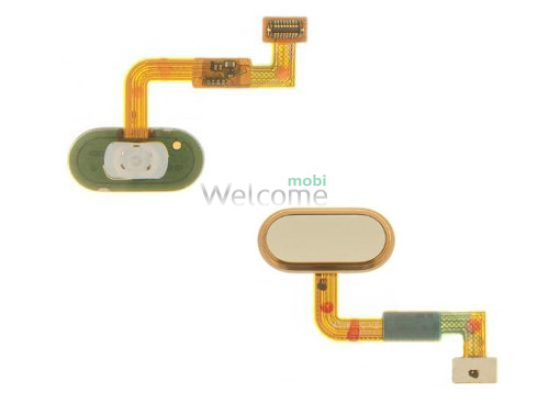 Шлейф Meizu M3X с кнопкой меню (Home) gold
