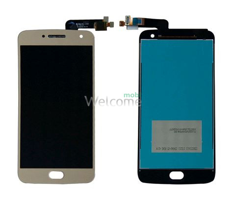 Дисплей Motorola XT1685/XT1687/XT1684/XT1686 Moto G5 Plus в зборі з сенсором gold