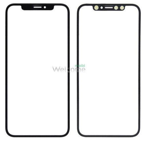 Скло корпусу iPhone X/iPhone XS з ОСА-плівкою black