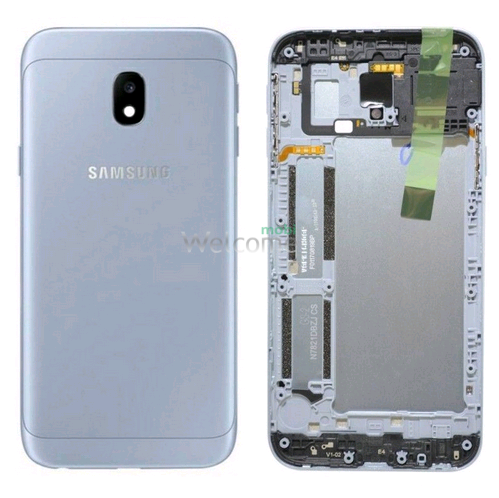 Задня кришка Samsung J330 Galaxy J3 2017 blue (зі склом камери)