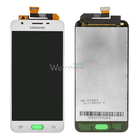 Дисплей Samsung SM-G570F Galaxy J5 Prime (2016) в зборі з сенсором white service orig