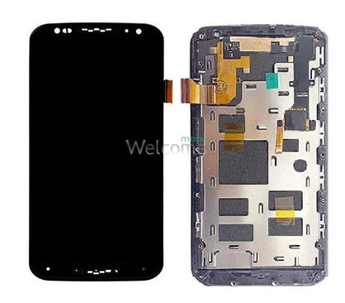 Дисплей Motorola XT1092 Moto X (2nd Gen)/XT1093/XT1094/XT1095 в зборі з сенсором та рамкою black