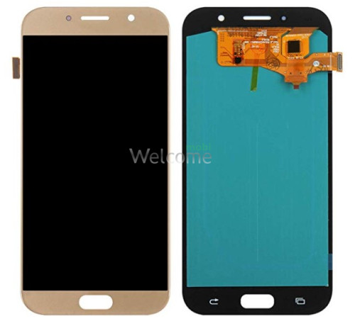 Дисплей Samsung SM-A720H Galaxy A7 (2017) в сборе с сенсором gold TFT с регулируемой подсветкой