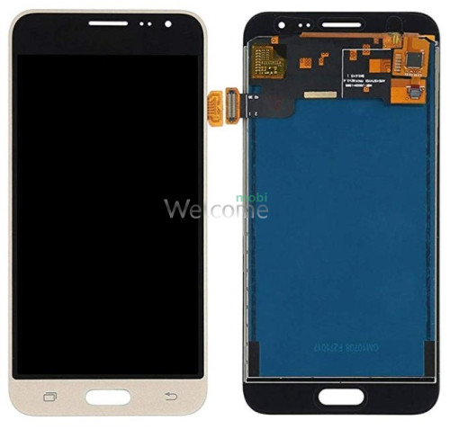 Дисплей Samsung SM-J320F Galaxy J3 (2016) в зборі з сенсором gold TFT з рег. підсвіткою