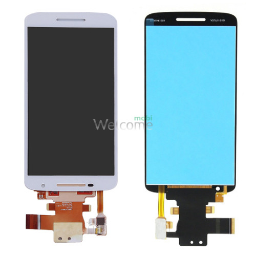 Дисплей Motorola XT1562/XT1563/XT1565 Moto X Play в зборі з сенсором white 