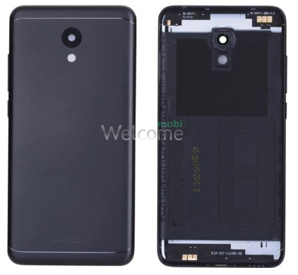 Задняя крышка Meizu M6 black (со стеклом камеры)