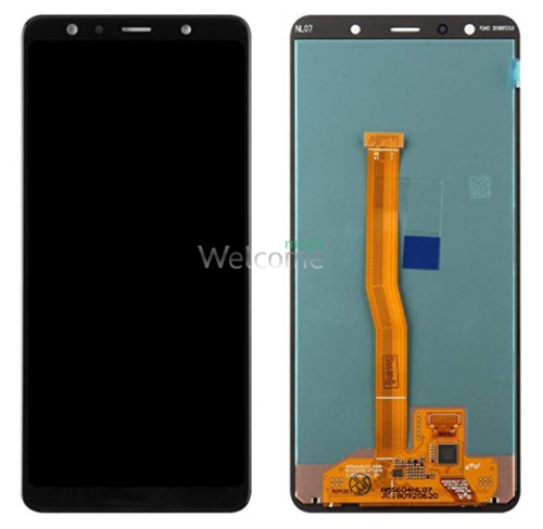 Дисплей Samsung SM-A750F Galaxy A7 (2018) в зборі з сенсором black OLED