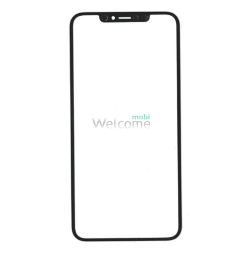 Скло корпусу iPhone XS Max з ОСА-плівкою black