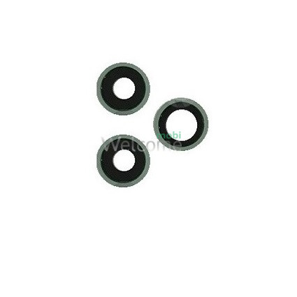 Скло камери iPhone 11 Pro/iPhone 11 Pro Max з рамкою midnight green (комплект 3шт)