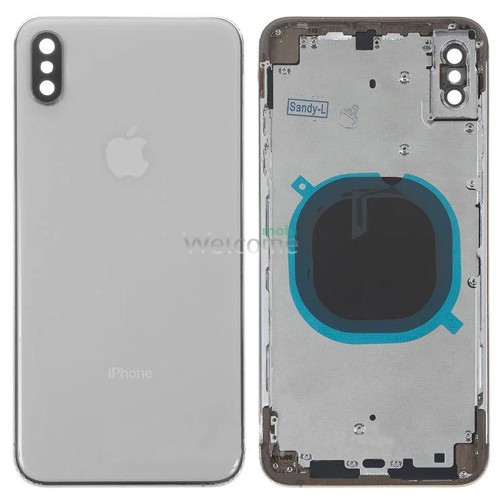 Корпус iPhone XS Max silver (оригінал) А+