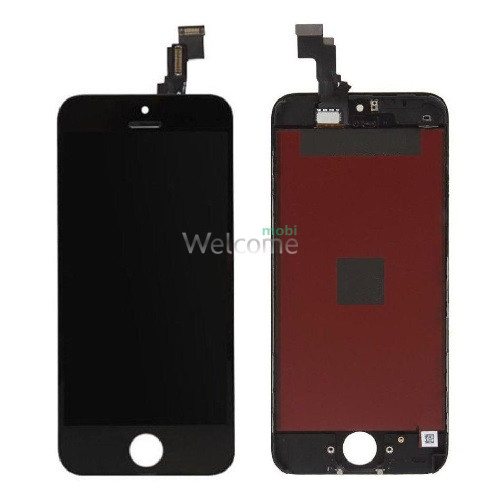 Дисплей iPhone 5C в сборе с сенсором и рамкой black (in-cell AAAAA+)