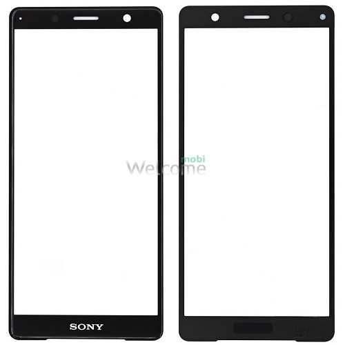 Скло корпусу Sony H8314 Xperia XZ2 Compact, з OCA-плівкою, black