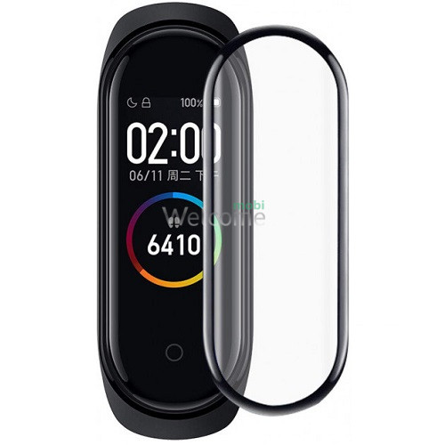 Захисна плівка Xiaomi Mi Band 4 (0.2 мм, 3D чорна) Polycarbone