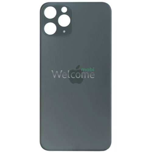 Задня кришка (скло) iPhone 11 Pro midnight green (big hole)