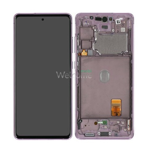 Дисплей Samsung SM-G780 Galaxy S20 FE 4G (2020) в зборі з сенсором та рамкою Lavander service orig