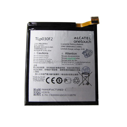 АКБ Alcatel One Touch Idol 4S 6070,TLp030F2 (AAAA) без лого