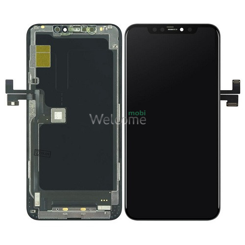 Дисплей iPhone 11 Pro Max в зборі з сенсором та рамкою black (знятий оригінал)