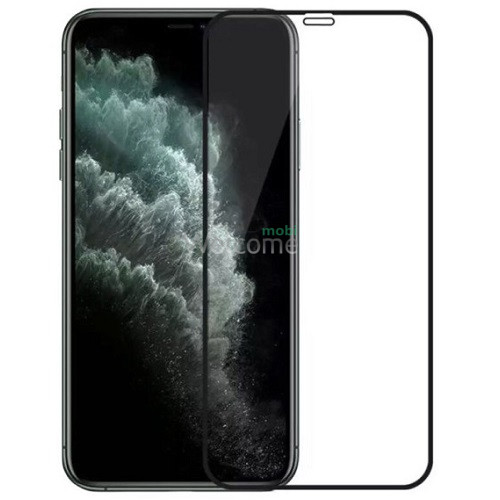 Стекло iPhone 12,12 Pro 6.1 (0.3 мм, 5D,10D, черное) ТОП без упаковки