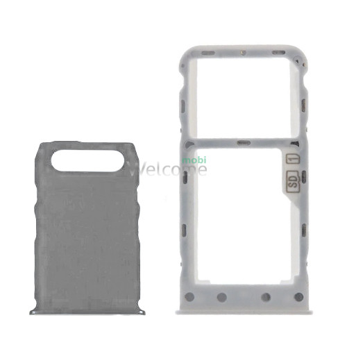 Тримач SIM-карти Nokia 3.1 Plus (TA-1104) white (dual sim) (комплект 2шт)