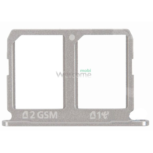 Тримач SIM-карти Samsung G920FD Galaxy S6 Duos gray (dual sim)