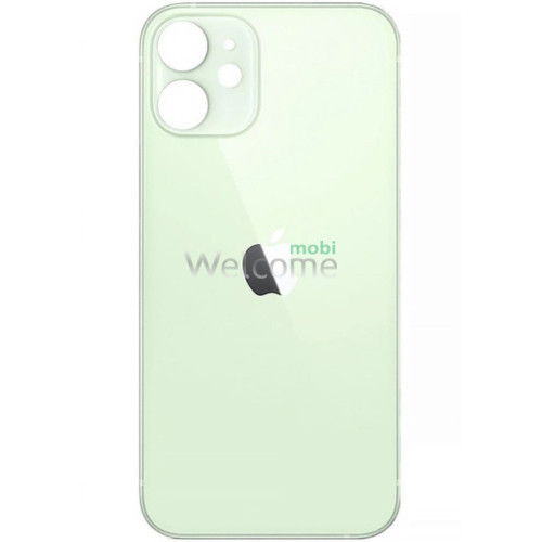 Задняя крышка (стекло) iPhone 12 mini green (big hole)
