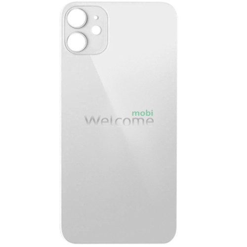 Задняя крышка (стекло) iPhone 12 mini white (big hole)