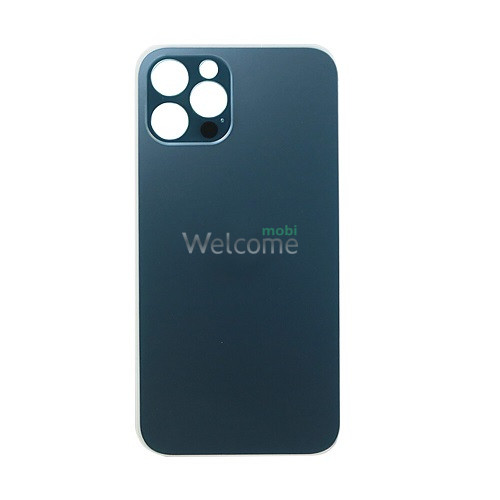 Задня кришка (скло) iPhone 12 Pro pacific blue (big hole)
