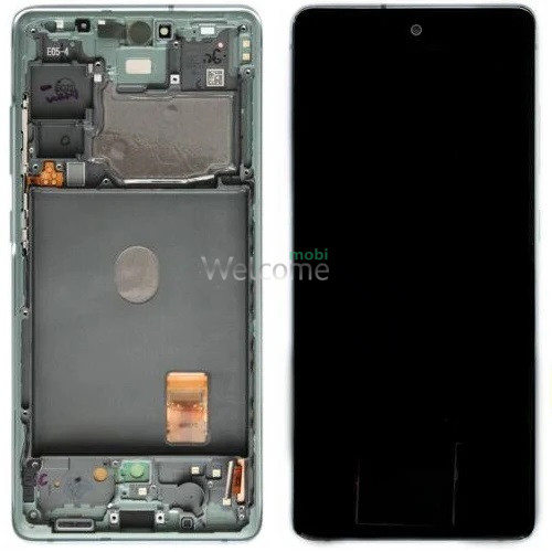 Дисплей Samsung SM-G780 Galaxy S20 FE 4G (2020) в зборі з сенсором та рамкою Cloud Green service orig