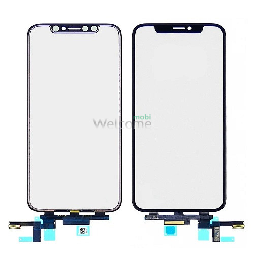 Сенсор iPhone X/iPhone XS з ОСА-плівкою та мікросхемою black (оригінал)