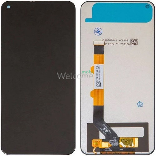 Дисплей Xiaomi Redmi Note 9 5G,Redmi Note 9T 5G в сборе с сенсором Nightfall Black FULL orig