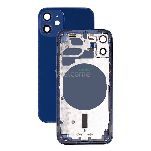 Корпус iPhone 12 mini blue (оригинал) A+ EU