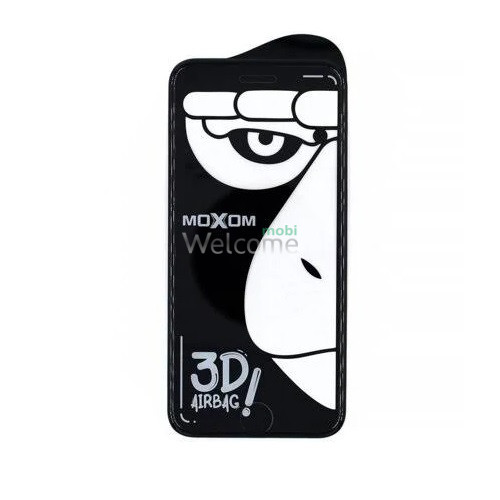 Стекло iPhone 12,12 Pro 6.1 MOXOM AF AirBag черное 