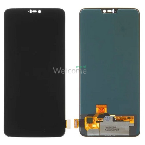 Дисплей OnePlus 6 в зборі з сенсором black (оригінал завод)