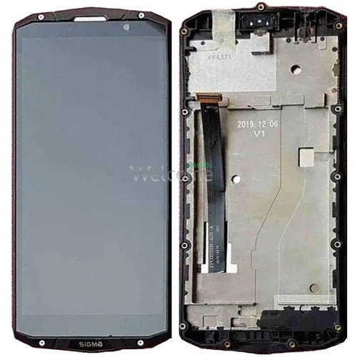 Дисплей Sigma X-treme PQ54 в зборі з сенсором та рамкою black (оригінал)