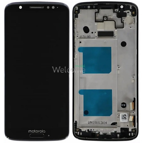 Дисплей Motorola XT1925 Moto G6 в зборі з сенсором та рамкою black