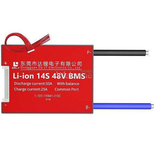 Плата захисту акумулятора BMS Daly 14S 50A 48-52v li-ion