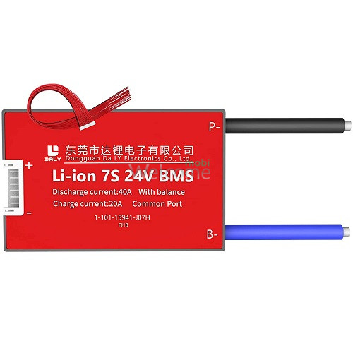 Плата захисту акумулятора BMS Daly 7S 40A 24v li-ion