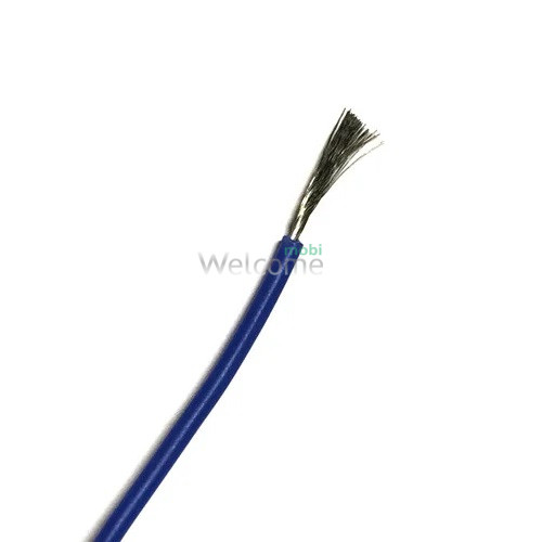Силиконовый многожильный гибкий провод AWG 24 blue (1 метр)