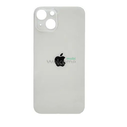 Задня кришка (скло) iPhone 13 mini starlight (big hole)