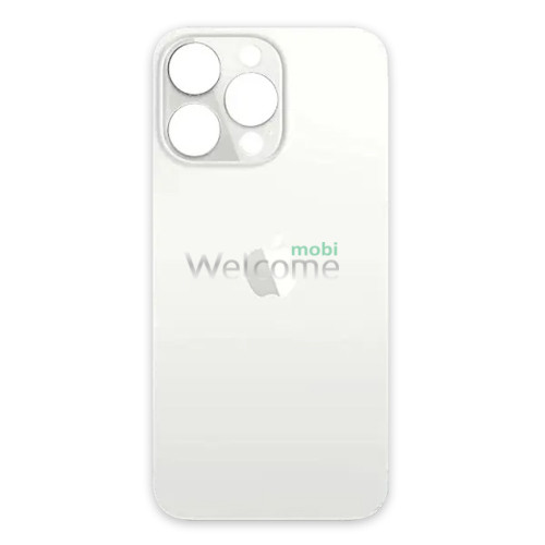 Задня кришка (скло) iPhone 13 Pro silver (big hole)