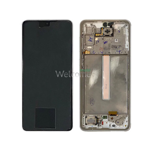 Дисплей Samsung SM-A336 Galaxy A33 5G (2022) в зборі з сенсором та рамкою white service orig