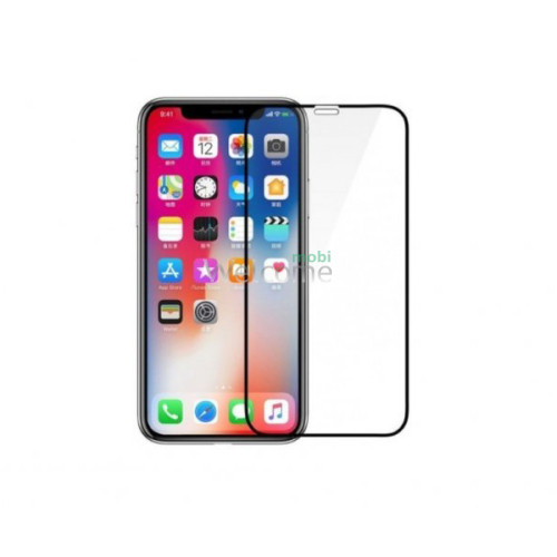 Стекло iPhone 12,12 Pro 6.1 (0.3 мм, Karerte Anti-static,6D, черное) без упаковки