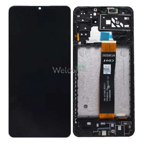 Дисплей Samsung SM-A047 Galaxy A04s (2022) в зборі з сенсором та рамкою black service orig
