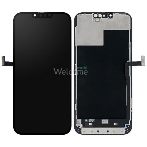 Дисплей iPhone 13 Pro Max в зборі з сенсором та рамкою black (знятий оригінал)