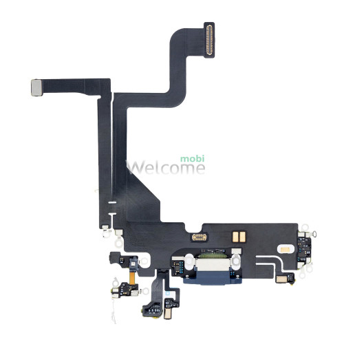 Шлейф iPhone 13 Pro з роз`ємом зарядки, аудіо та мікрофоном sierra blue (Original PRC)
