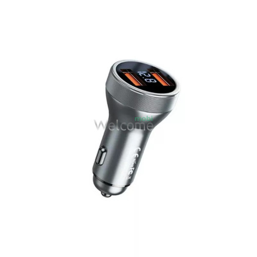 АЗП Remax RCC-325 Linsey Series Aluminum 2USB QC3.0 45W black
