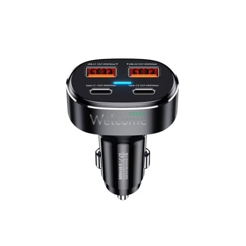 АЗП Remax RCC-329 Duke Series 2USB QC 30W+2Type-C PD 45W black