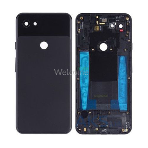 Задня кришка Google Pixel 3a XL black (Original PRC) (зі склом камери)